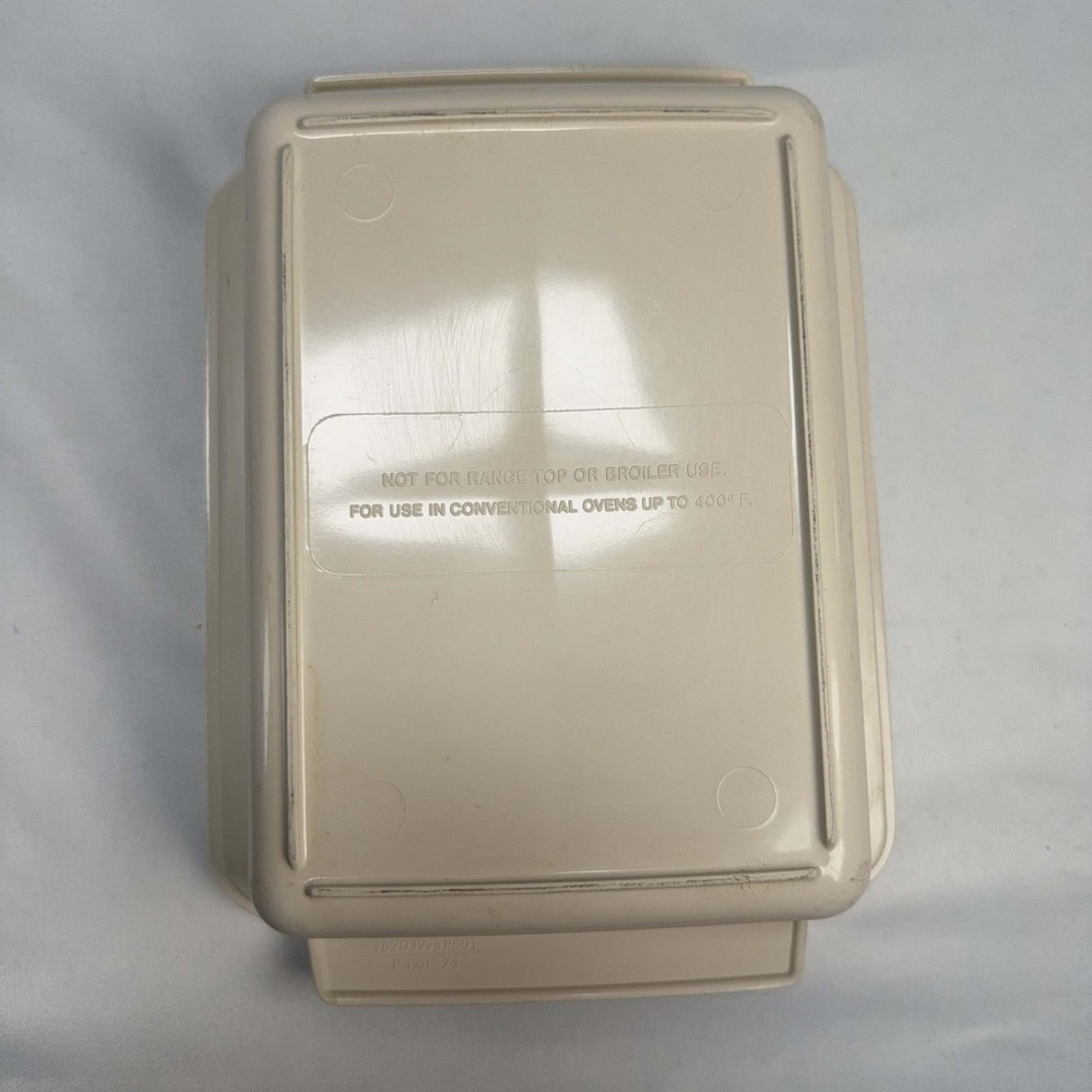Vintage LittonWare P-1301 Microwave Ovenware Storage Container Brown Lid